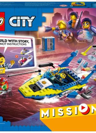 Конструктор lego city missions детективные миссии водной полиц...