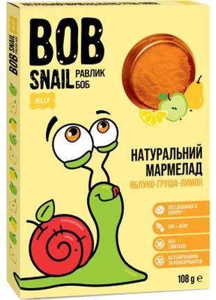 Мармелад bob snail улитка боб яблоко, груша, лимон 108 г (4820...