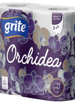 Туалетний папір grite orchidea 3 шари 4 рулони (4770023348095)