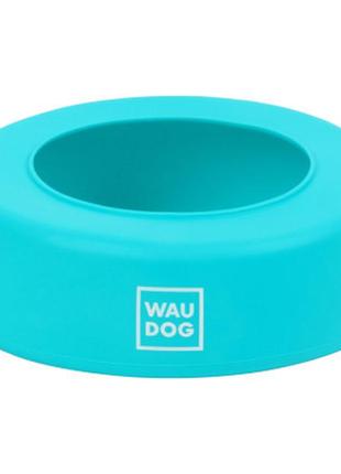 Посуд для собак waudog silicone миска-непроливайка 750 мл блак...