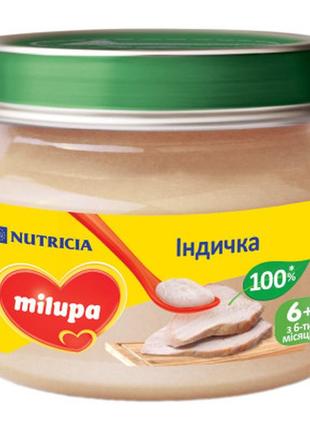 Дитяче пюре milupa індичка з 6 місяців 80 г (5900852030192)