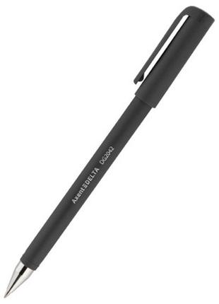 Ручка гелевая delta by axent черная 0.7 мм (dg2042-01)
