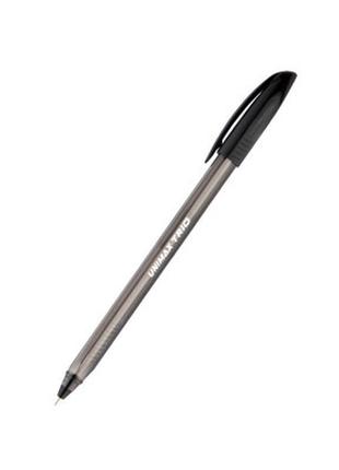 Ручка шариковая unimax trio, черная (ux-104-01)