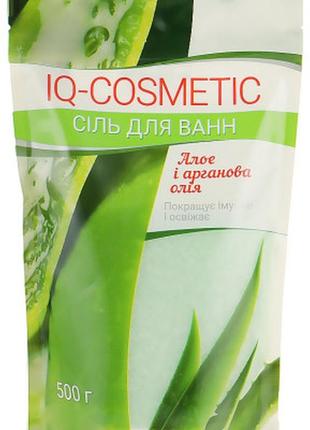 Соль для ванн iq-cosmetic алоэ и аргановое масло 500 г (482004...