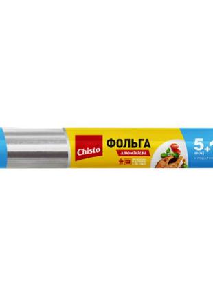 Фольга алюминиевая chisto для пищевых продуктов 5+1 м (4823098...