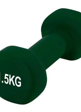 Гантель powerplay 4125 achilles 1.5 кг зелена (pp_4125_1.5kg)