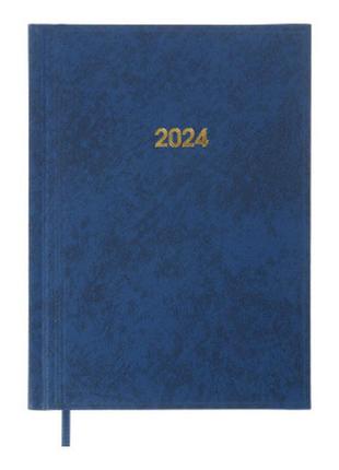 Еженедельник buromax датированный 2024 base а5 синий (bm.2108-02)