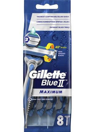 Бритва gillette blue 2 max одноразовая 8 шт. (7702018956692/87...