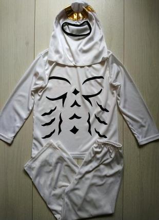 Карнавальный костюм ниндзя белый