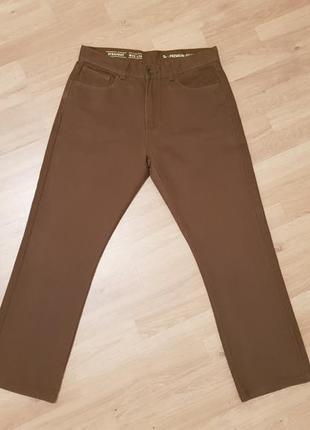 Tu коричневые джинсы straight fit размер w32-l30