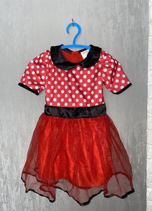 Платье платье мини маус на девочку 12-24мис minnie mouse