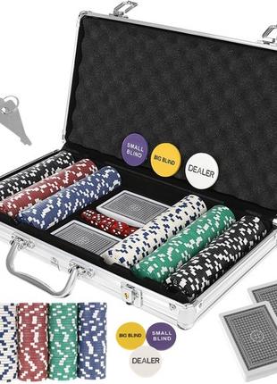 Покерный набор 300 жетонов в чемодане HQ Poker 300