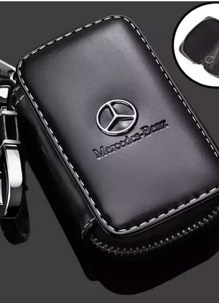 Брелок ключница автомобильный с логотипом для авто Mercedes