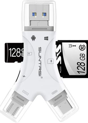 Устройство чтения карт SD для iPhone/ipad/Android,белый