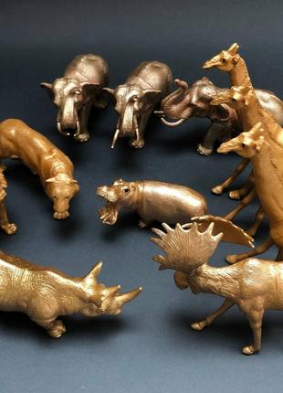 Игрушки пластиковые фигурки животных, сафари, 11 шт набор