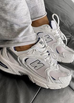 Нью беленс кроссовки new balance nb 530 white silver