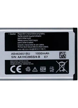 Аккумулятор SAMSUNG AB463651BU Li-Ion 3,7V 1000mAh