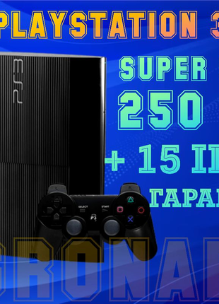 Playstation 3 Super Slim 250 GB Ігрова консоль
приставка PS3 PS4