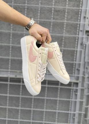 Кросівки nike blazer low glittenike blazer low glitter pink