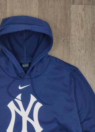 Худи nike yankees синяе мужская мерч кофта спортивная baseball...