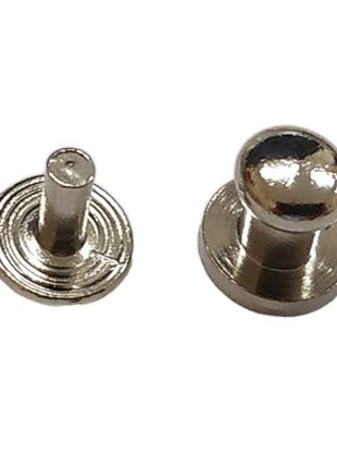Винт кобурной ременной - Застежка для кошелька серебро 6 мм