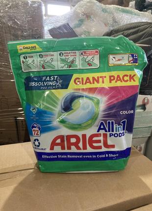 Капсули для прання Ariel Pods All-in-1 Color 72 шт.