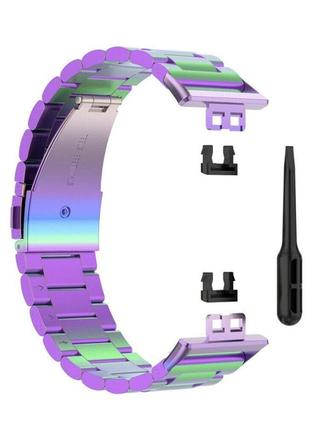Стальной браслет цвета радуги для Huawei Watch Fit