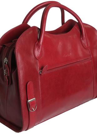 Женская кожаная деловая сумка Sheff Красный (S5007 red)