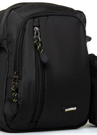 Мужская сумка на плечо тканевая Lanpad Черный (LAN63741 black)