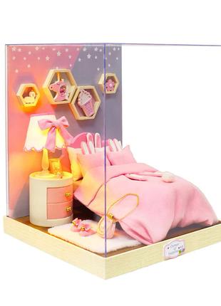 Кукольный дом конструктор DIY Cute Room BT-028 Спальня 3D Румб...
