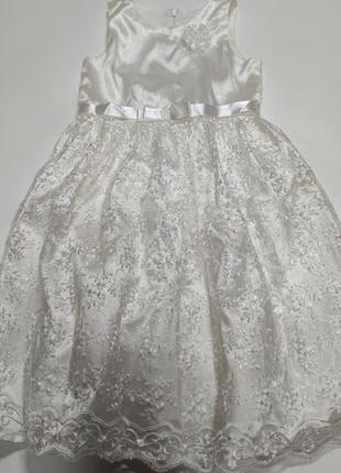Шикарное праздничное платье сарафан на девочку 5-6 лет h&amp;м...