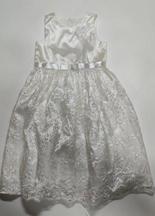 Шикарное праздничное платье сарафан на девочку 5-6 лет h&amp;м...