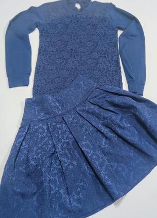 Школьная форма блуза голф юбочка для девочки 6-7 лет h&amp;м z...