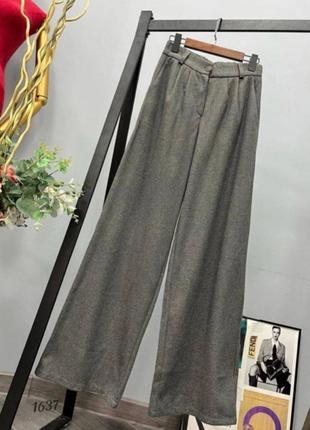 Женские брюки палаццо цвет серый р.52 448965