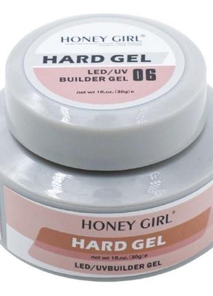База для ногтей нюдова hard gel honey girl