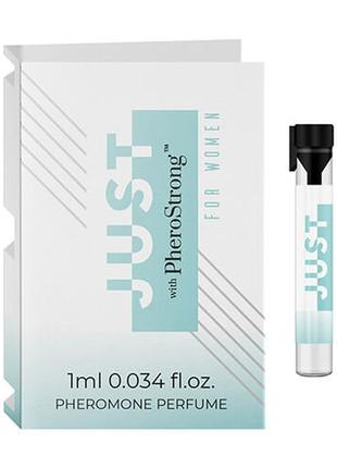 Тестер Духи с феромонами для женщин Just with PheroStrong 1 ml