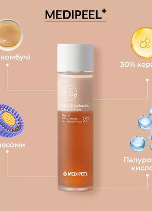 Зволожуючий тонер з комбучей Medi-Peel Hyal Kombucha Tea-Tox T...