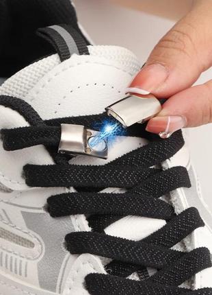 Эластичные шнурки без связок с магнитом для детей и взрослых /...