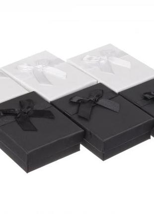 Подарочные коробочки для бижутерии 9*7 см (упаковка 12 шт) чер...