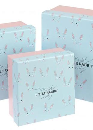 Подарочные коробки квадратные "little rabbit" (комплект 3 шт),...