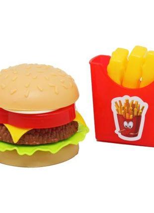 Игровой набор "Гамбургер + картошка фри"