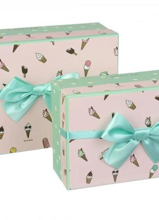 Подарочные коробочки прямоугольные "ice cream" (комплект 2 шт)...