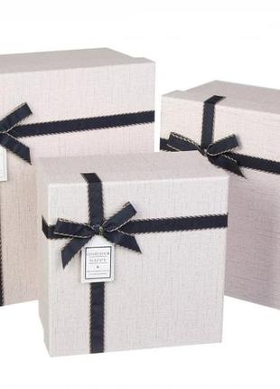 Подарочные коробки розовые с бантиком, разм.l: 18.5*14.5*11 см...