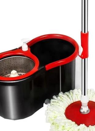 Швабра spin mop 360 black