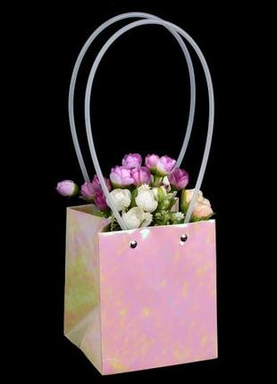 Плайм пакет для цветов с градиентом 11,5х10,5х13см (упаковка 1...