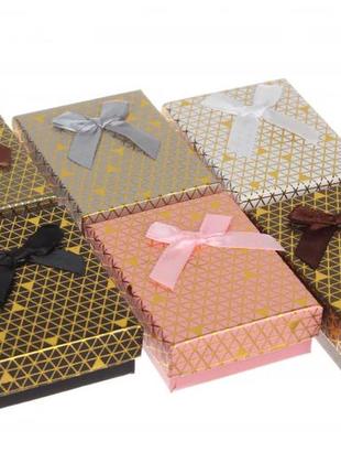 Подарочные коробочки для бижутерии 7*9*3см (упаковка 12шт) с п...
