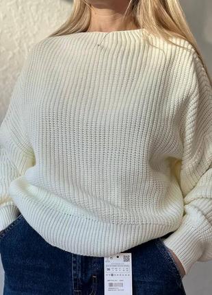 Стильный свитер вязка туречевина, объемный качественный женски...