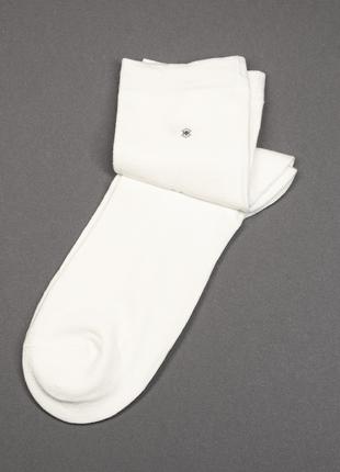 Белые носки с содержанием шелка, размер 41-47