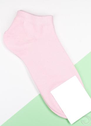Розовые низкие носки из хлопка, размер 37-41