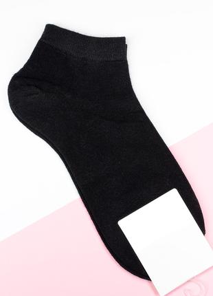 Черные низкие носки из хлопка, размер 36-41